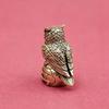 Owl Brass Ornament Handmade Creative Small Craft Unique Gift For Home Desk Boho Luxury Home Decor Figurine
