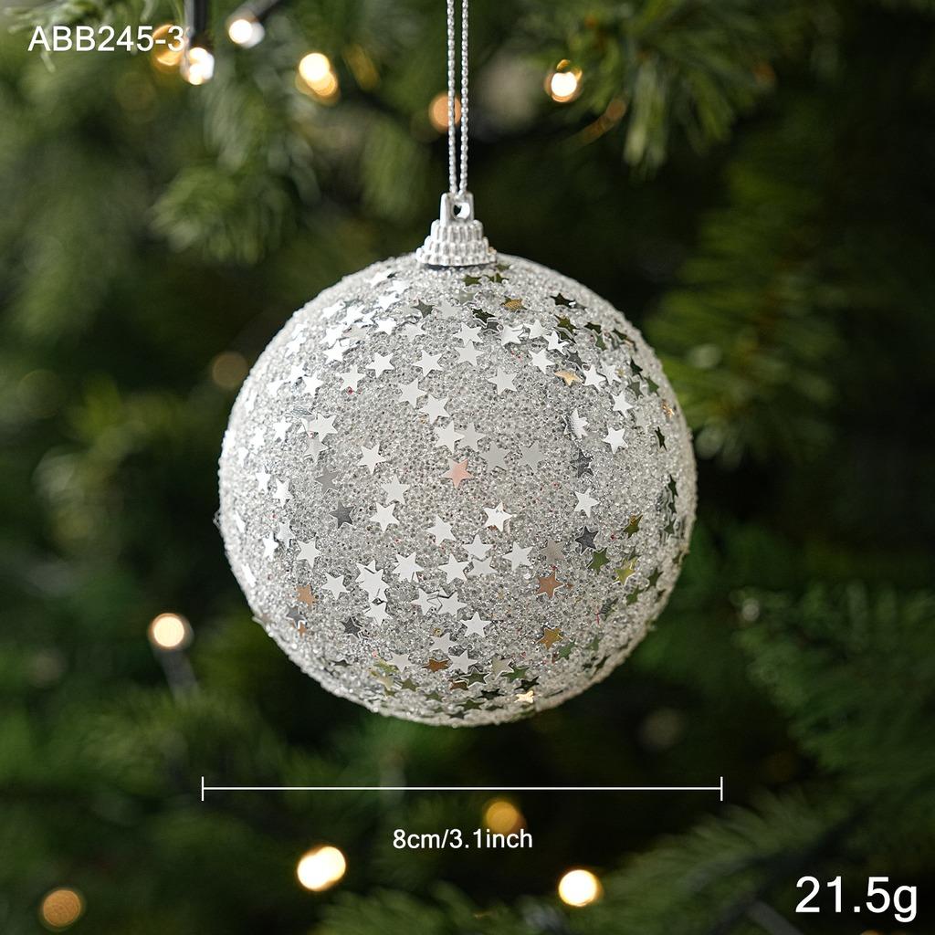 Sequin Christmas Ornament Rhinestone Rhinestone Christmas Ornament Pearl Christmas Ornament Lightweight For Window Display