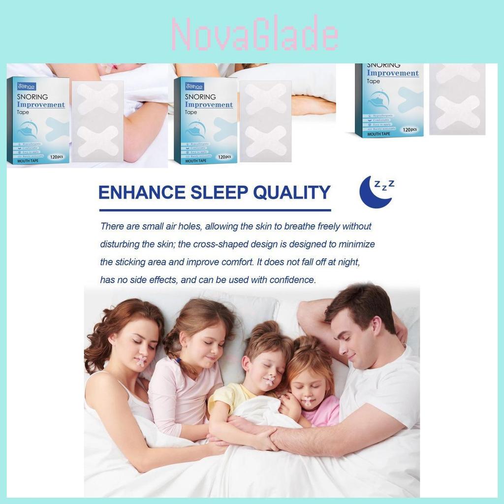 Eelhoe Anti Snoring Tape For Mouth Breathing Sleep Aid Enhancing Restful Slumber Pack Of 120 Pieces