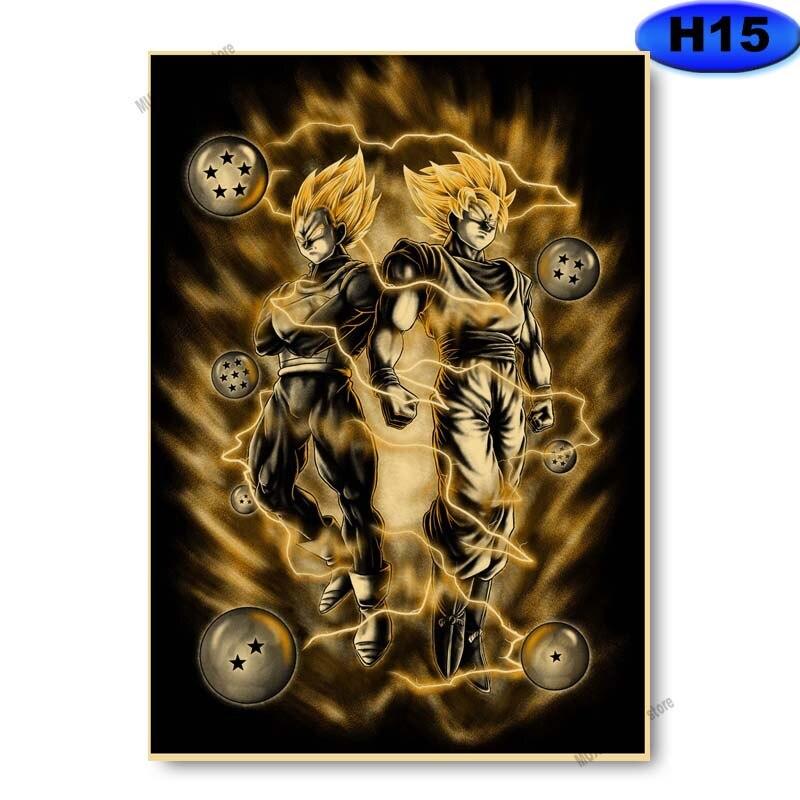 Vintage klasické anime plakáty postav Kraft Paper Slayer/Haikyuu Plakát Anime Dekor Pokoj Bar Kavárna Nástěnná malba