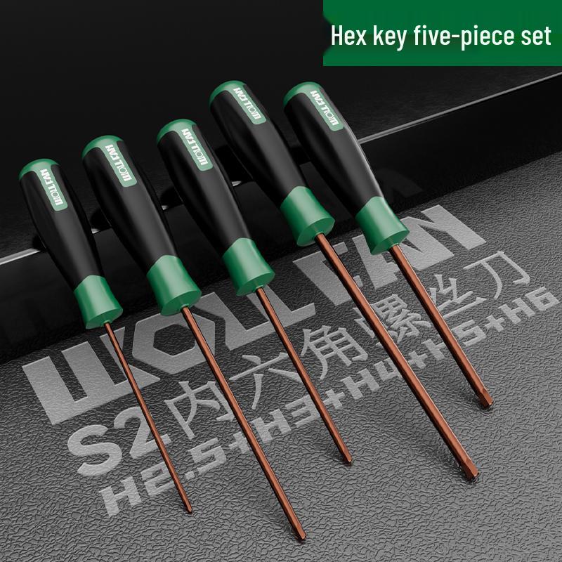 Hexagon Screwdriver Set: 6-Point Extended Handle (H2.5, H3, H6)