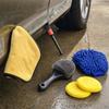 6Piece Car Cleaning Kit with Gap Brush, Tire Waxing & Polishing Tools