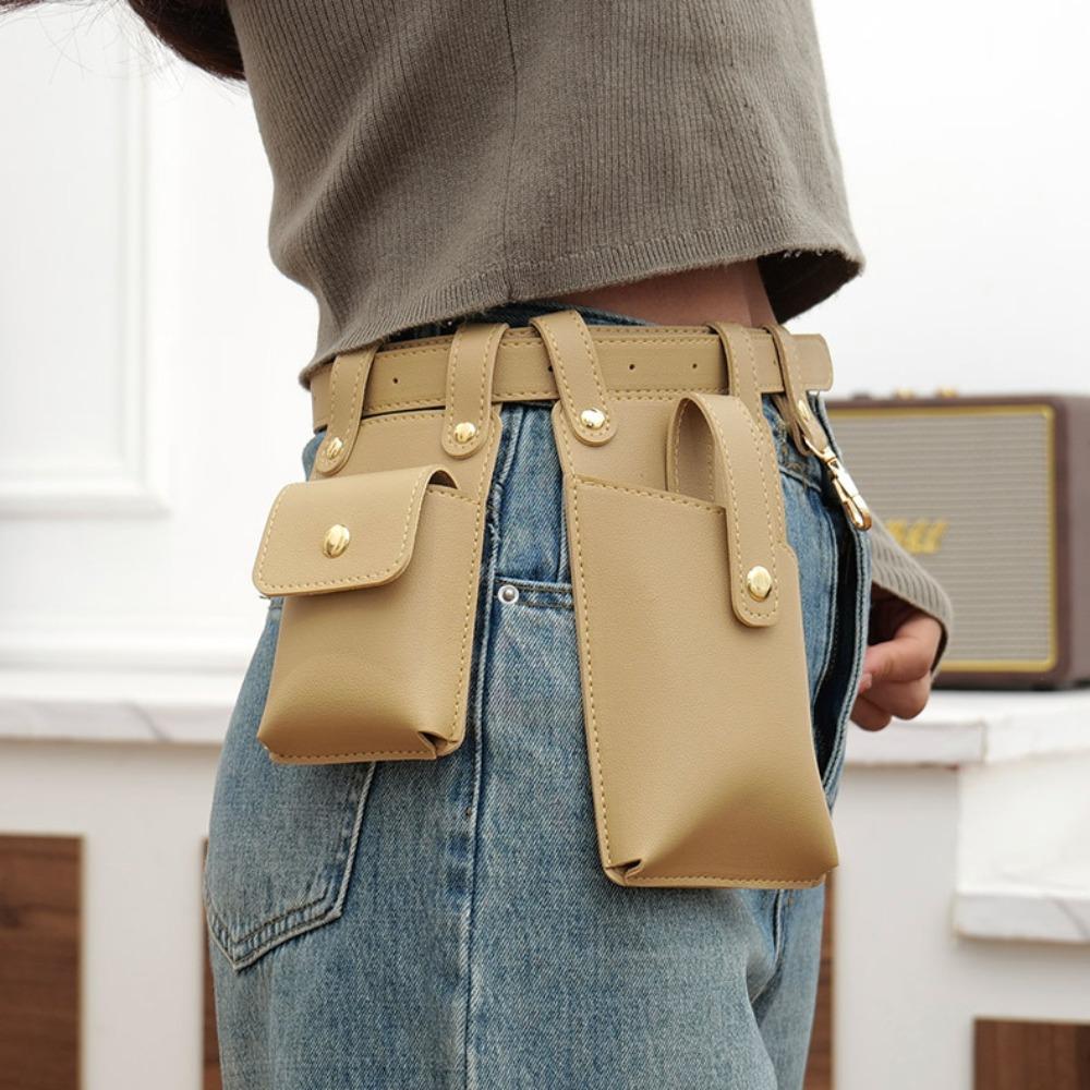 

Чехол для ключей Fanny Pack Phone Pack Belt Pouch Fashion Waist Pack Unisex коричневый
