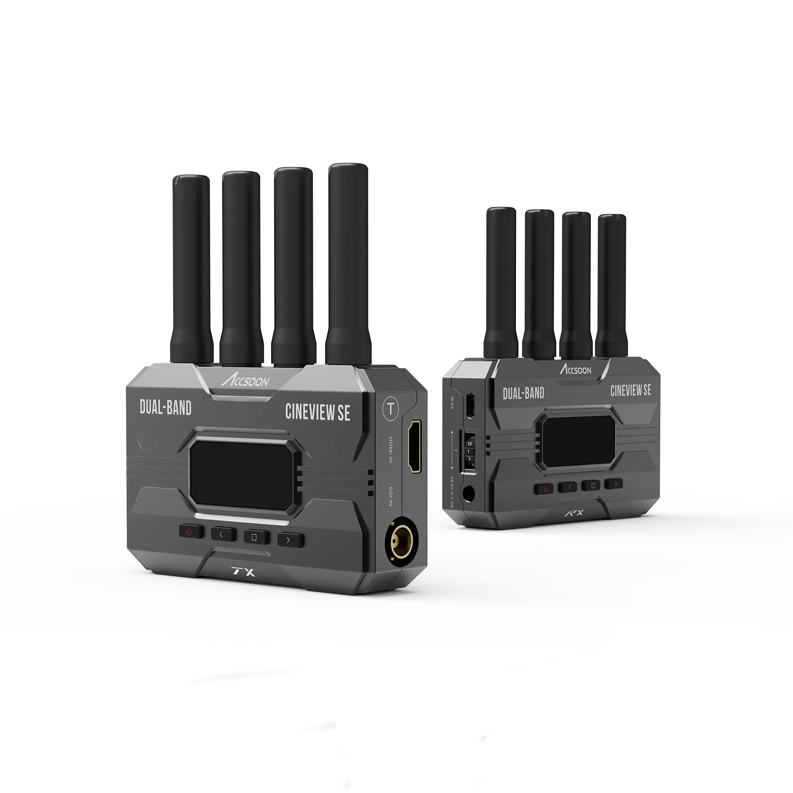 

[Authorized by Accsoon] ACCSOON CineView SE Wireless Video Transmission System Transmitter HDMI & SDI Input Receiver HDMI & SDI Output Set 1080p