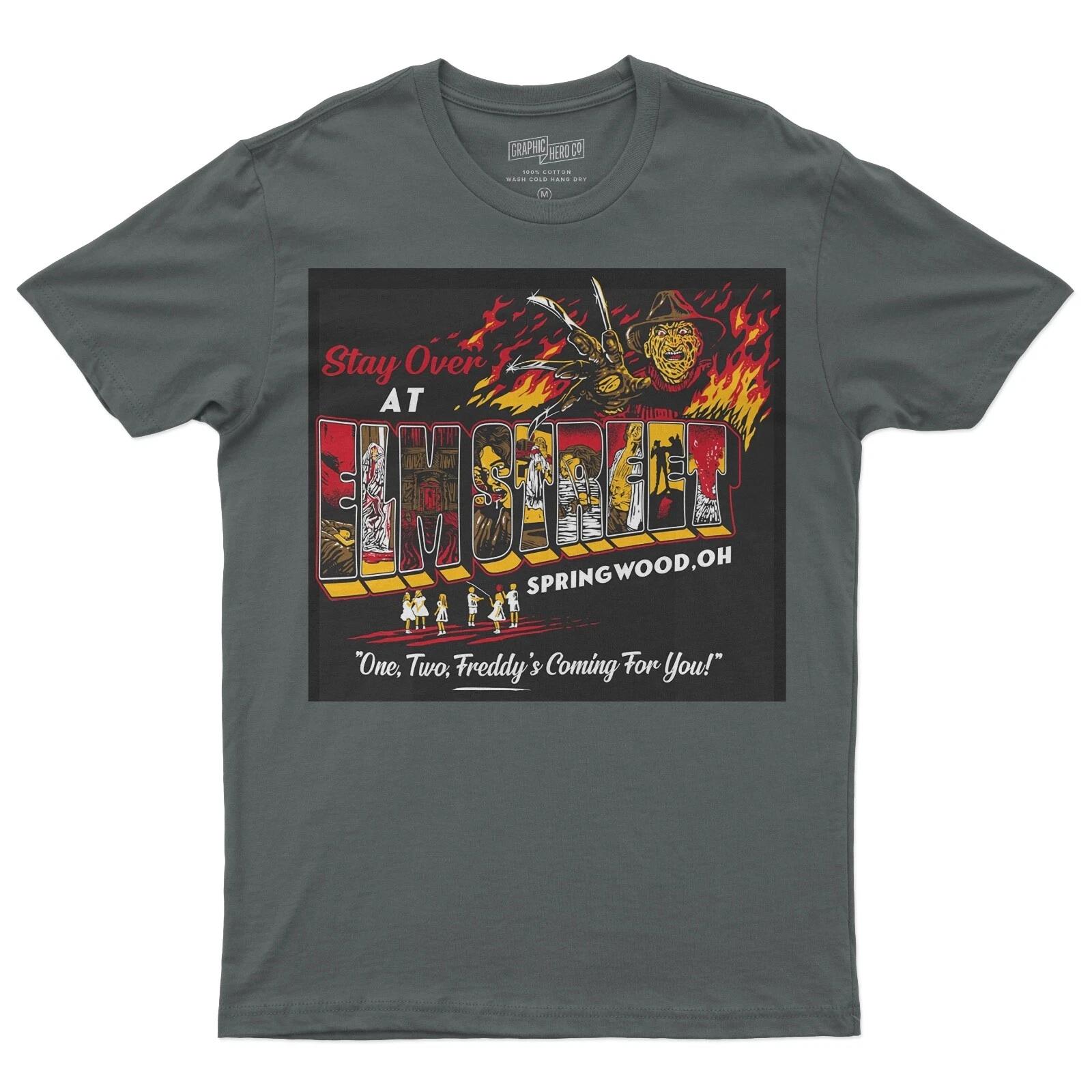 Film Movie Retro Horror Birthday Halloween Funny T Shirt For Freddy Krueger Fans S
