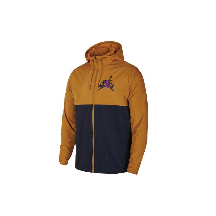 Jordan Air Jackets Men s Orange Black Hooded Moderate Other CK2218-710 XL