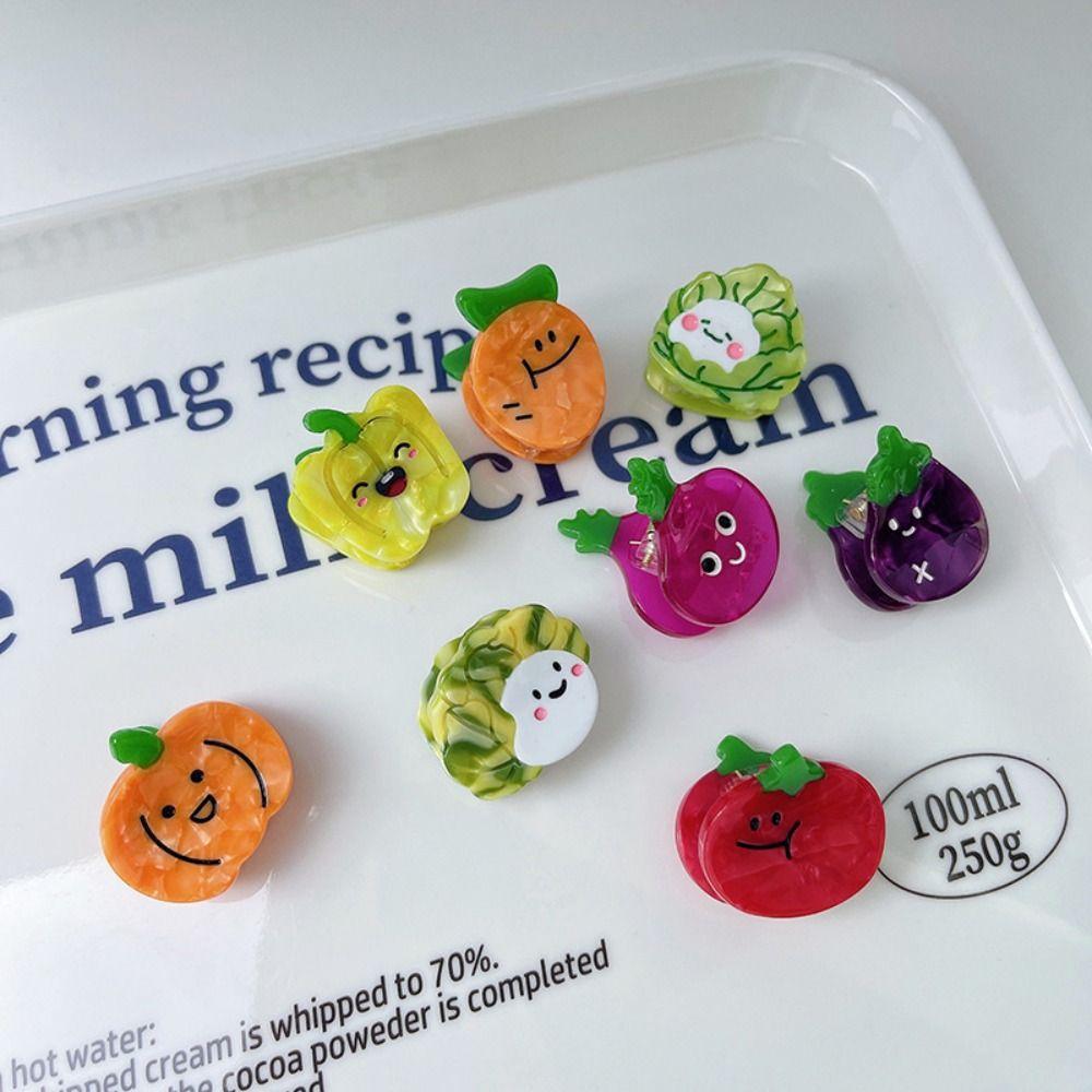 Vegetable Series Acetate Simulation Fruit Hair Clip Small Grab Clip Small Hairpin  Girls