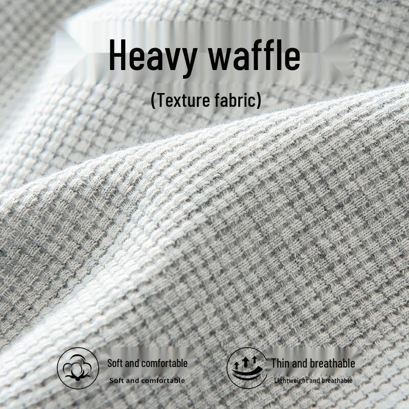 MINISO Men's Waffle Tapered Casual Pants