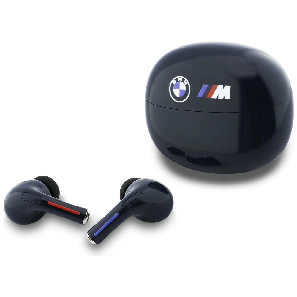 BMW Printed Logo TWS Bluetooth Headphones Navy Blue