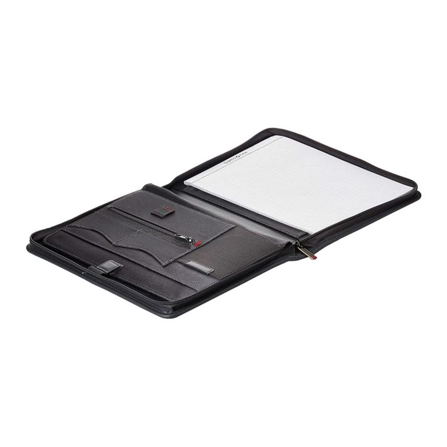 Samsonite Solid Color Business Metal Logo Envelope Bag Document Folder Briefcase Unisex bags Black 116466