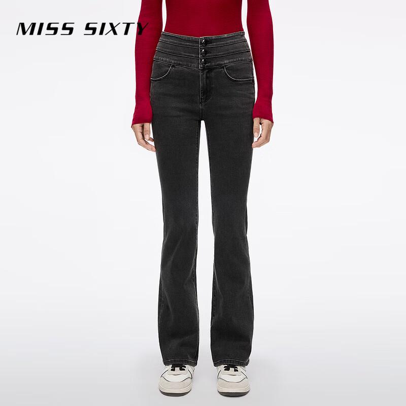

Женские джинсы MISS SIXTY в стиле ретро с завышенной талией, узкие, расклешенные 28