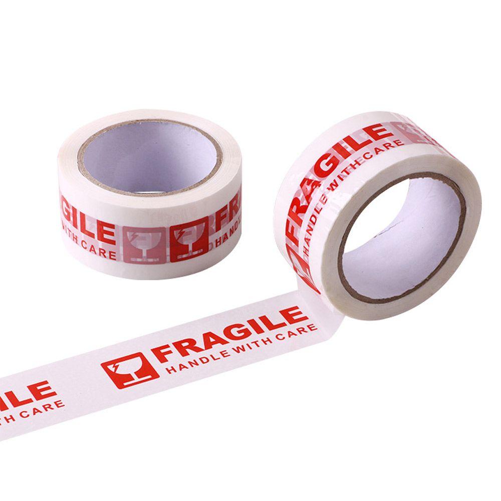 Toughness Express Box Red Adhesive Fragile Warning Tape Package Tape Carton Sealing