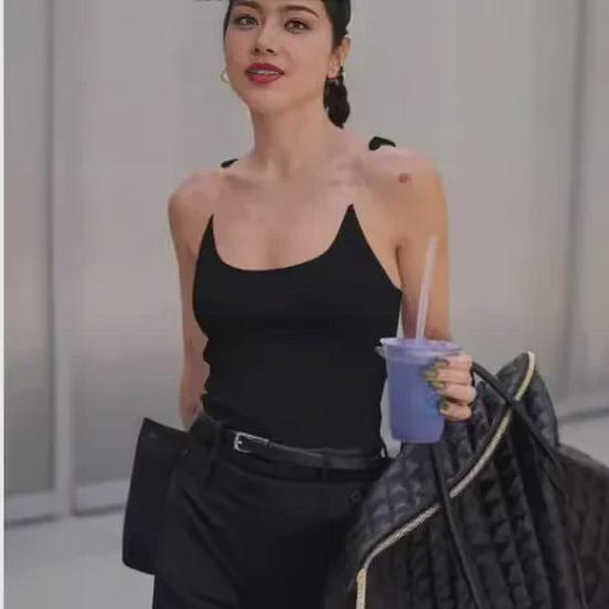 2024 Cross-Border European & American Solid Color Sleeveless Slimming Vest