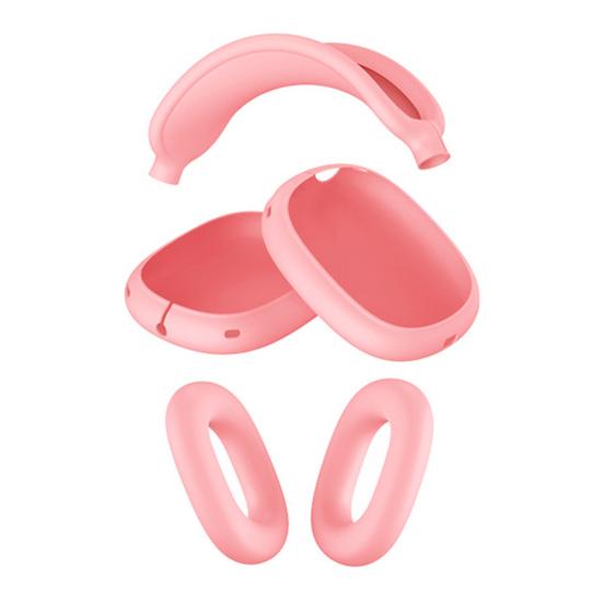 Kopfhörerhülle für AirPods Max Vollständige Schutzhülle Weiche Silikonhülle Kratzfest & Schweißbeständig Präzise Aussparungen Ohrpolster Kopfbügel Schutz