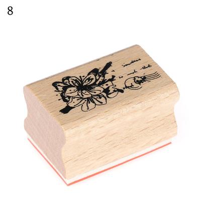 Stamping Grass Plants Crafts Craft Scrapbooking Vintage Wooden Rubber Stamps DIY