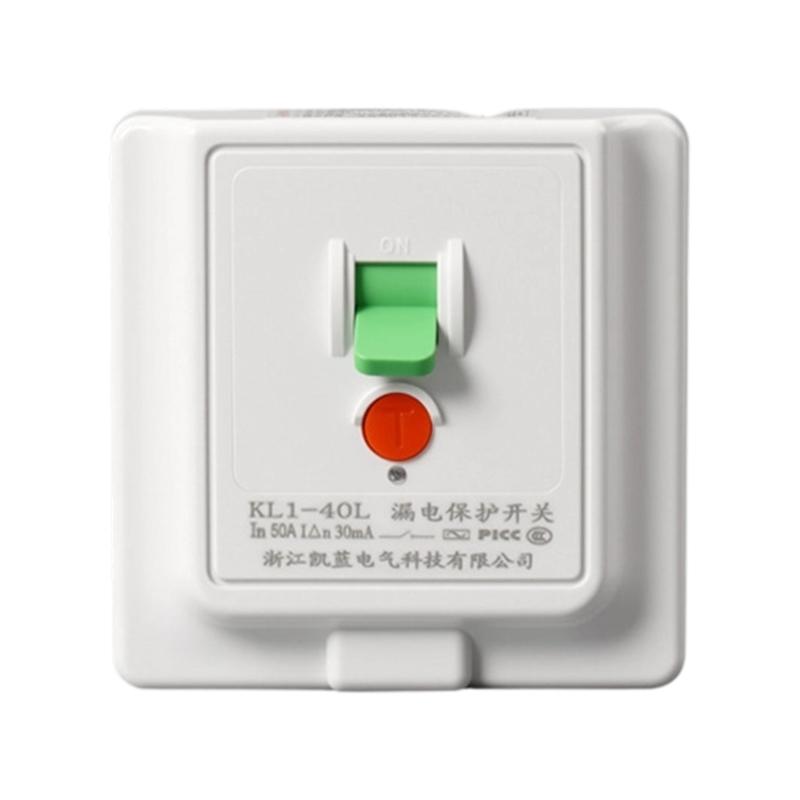 652F Air Conditioner Leakage Protector 40A Leakage Special Protector For Home Water Heater Faucet Safety Switches Enduring