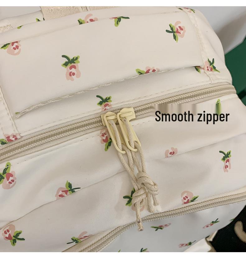 Kwiatowy Słodki Plecak dla Kobiet: Duża pojemność, idealny do szkoły - Odpowiedni dla uczniów gimnazjów i szkół podstawowych