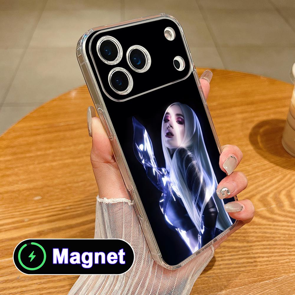 Fashion Ava Max Clear TPU Magsafe Mobile Phone Case for iPhone 17 16 15 14 13 12 11 Air Pro Max Plus Mini Colorful Cover