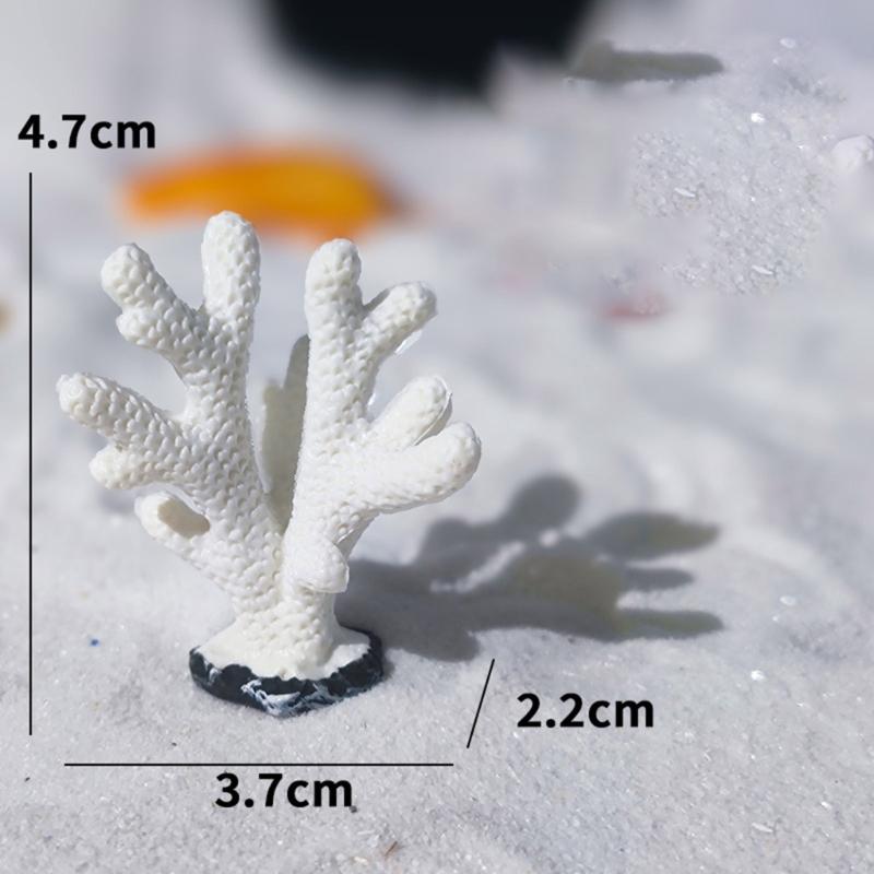 10pcs Colorful Artificial Corals Reef Decoration Simulation Corals Landscape for Bettas Fish Tanks Lovely Styles