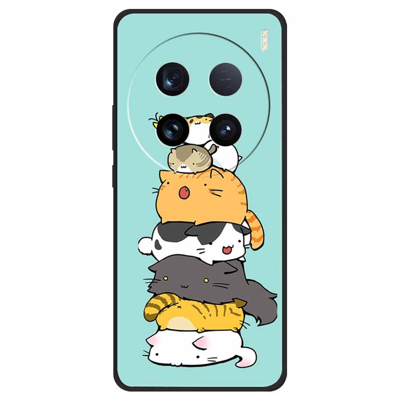 For Vivo X100 Ultra Case Soft Silicone Owl Cat Fashion Back Cover For X100 Pro 5G Cases Printed Lovely Shockproof X100 Ultra Pro