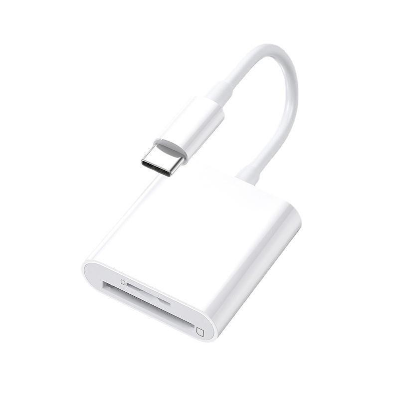 Apple Type-C Dual-Head Card Reader for TF/SD Cards, Compatible with iPhone and iPad