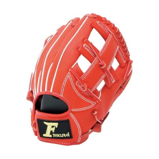 Sakurai Boeki SAKURAI) Бейсбольная перчатка Falcon General Softball All-Round, размер S, серия FG-57 (Черный, Красный, Темно-синий x Белый, Темно-синий x Белый для левшей