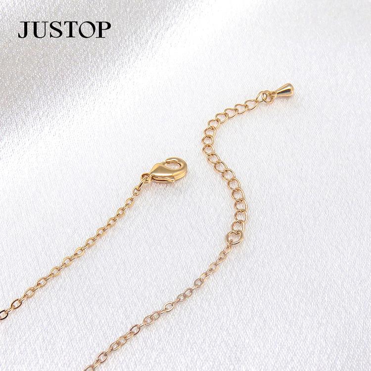 New Fashion Bent Pipe Bee Pendant Necklace O-shaped Chain