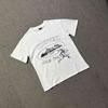 Cross-border American high street Alcatraz series ninja icon hand-drawn print casual loose short-sleeve T-shirt for men and women