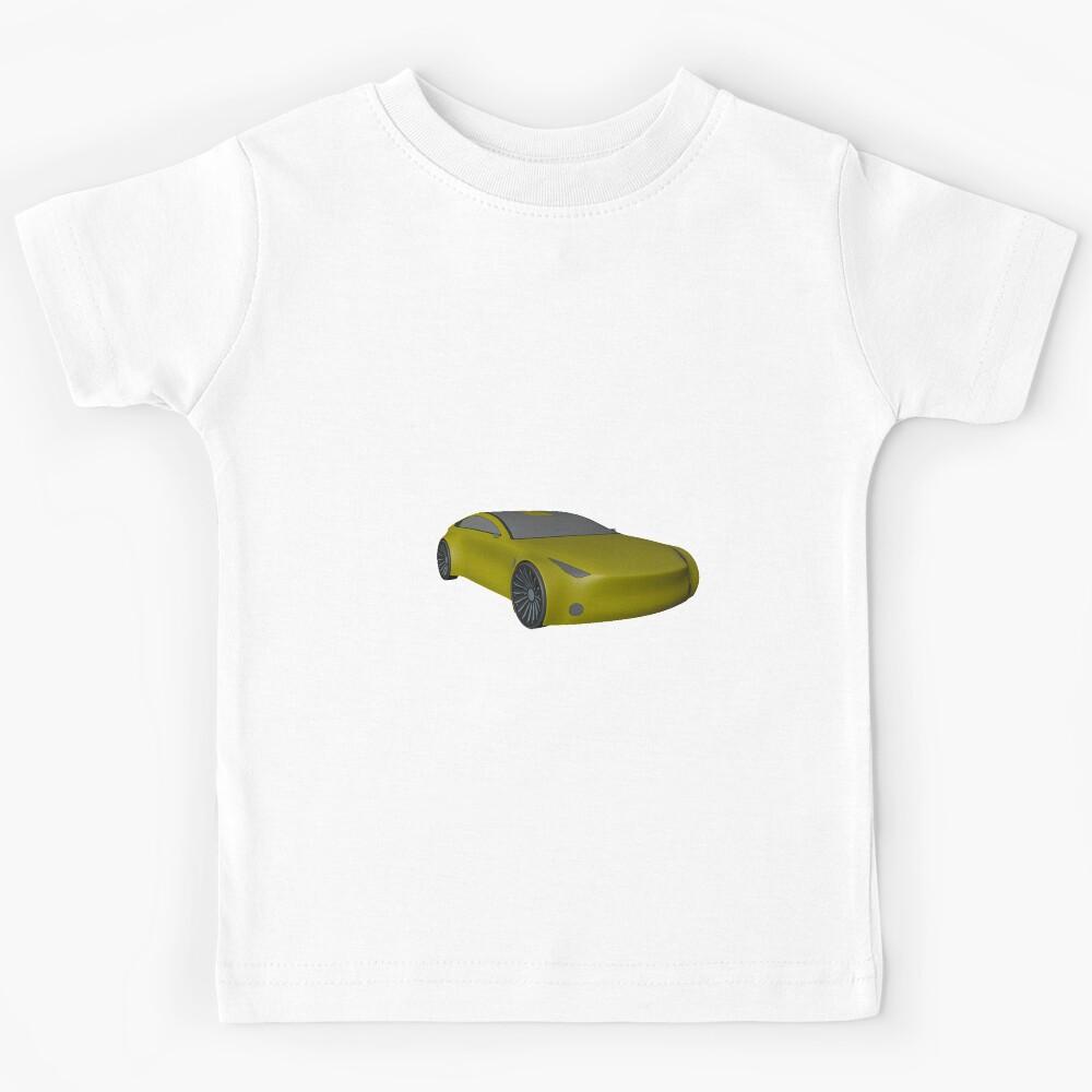 Yellow sports car Kids T-Shirt 150