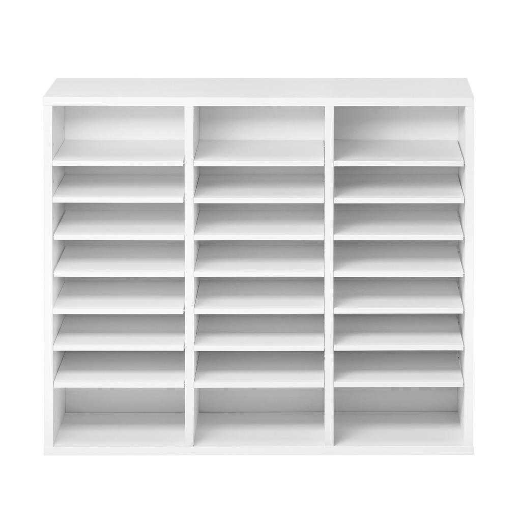VEVOR Literature Organizer, 24 Compartments Office Mailbox with Adjustable Shelves