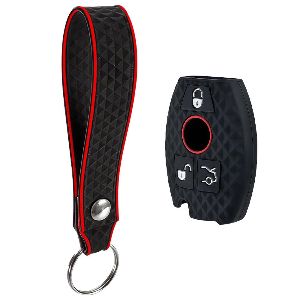 

Silicone Car Key Case Cover For Mercedes Benz A B C E Class Gls Gla Glk Glc Cls Cla Amg W204 W205 W212 W463 W176 Keychain Fob