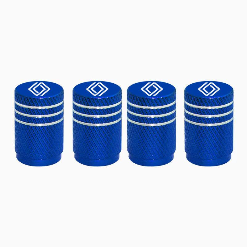 ZKMD1 4PCS Car Tire Valve Stems Cap Aluminum Wheel Air Valve Cap For Renault Megane 2 3 Duster Logan Clio 4 Scenic 2 Capt