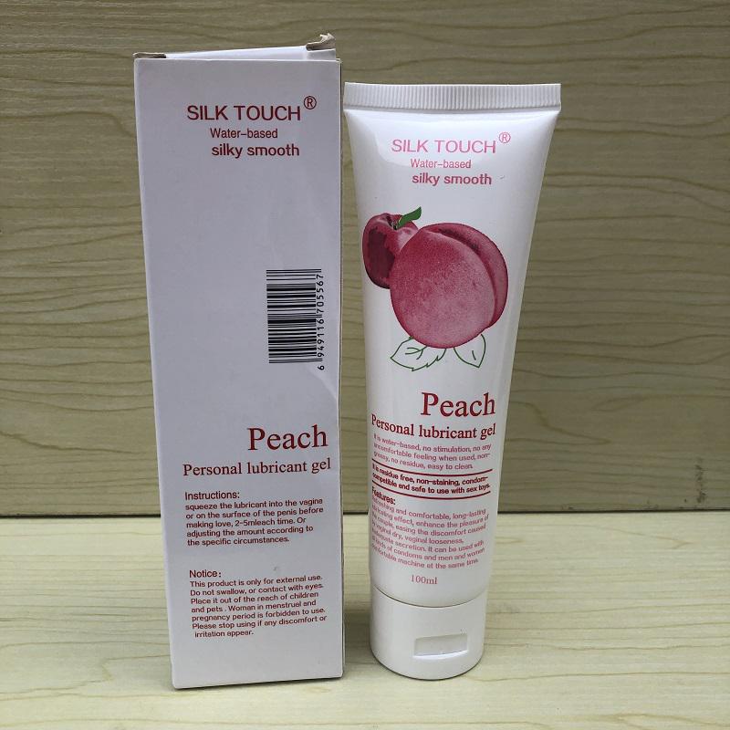 Lubrifiant cu aromă de piersică Lubrifiere anală solubilă în apă 100ML Gel de lubrifiere pentru adulți