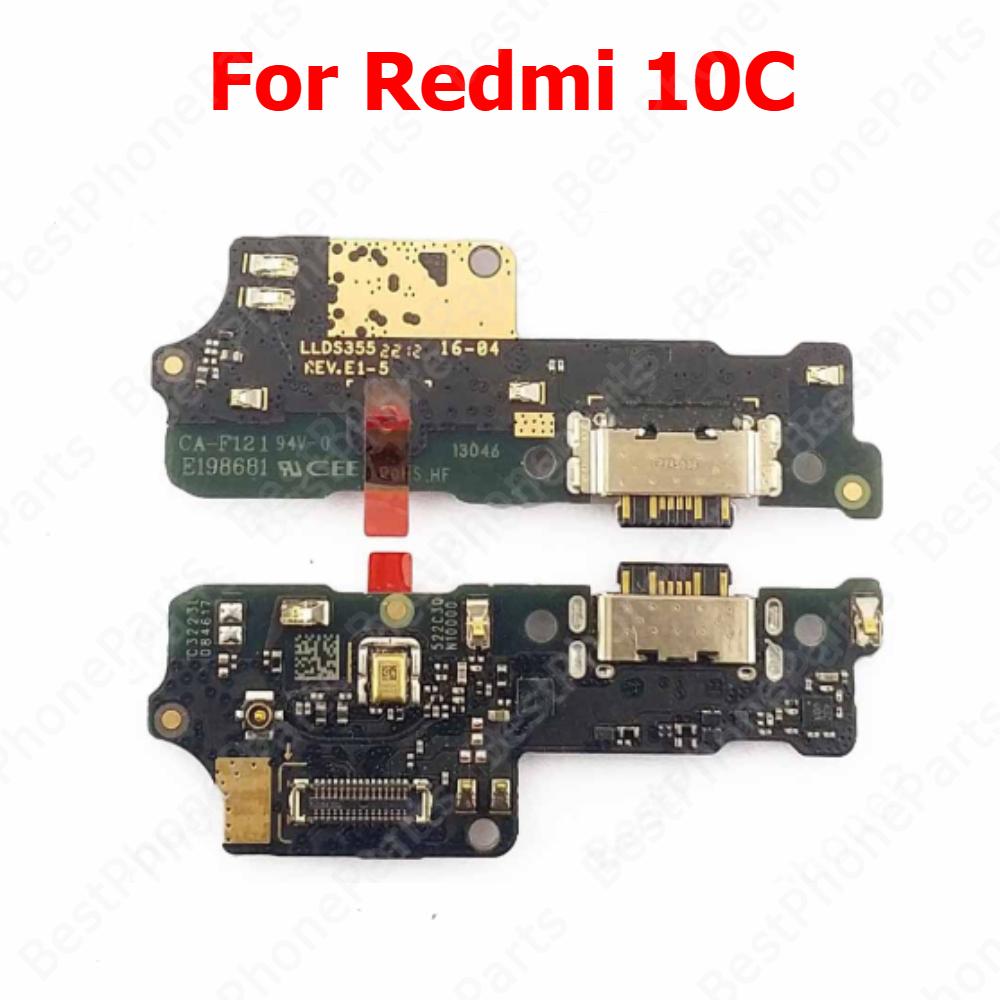 Charge Board For Xiaomi Redmi 14C 13 13C 12 12C 10 2022 Prime 10A 10C 10X 4G 5G Charging Port Usb Connector PCB Dock Plate Parts