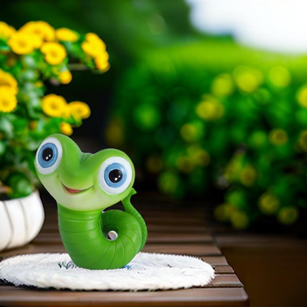 Cartoon Small Snake Figurine Funny Simulation Animal Sculpture Creative Cobra Sculpture  Office