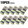 10PCS Led W5W T10 Car Signal Lamp 501 194 Bulbs 4014SMD Clearance Reading Interior Lights 6000K 12V Dome Lights 6