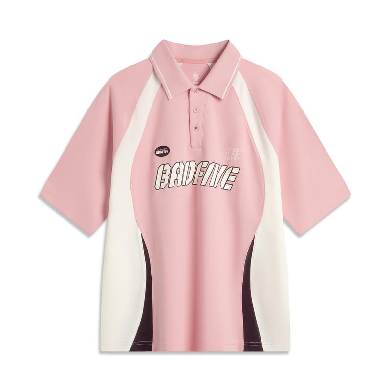 Li Ning Серия Anti-Five Свободный Цветные Блоки Простой Модный Универсальный Мягкий Короткий Рукав Поло Мужские Топы AAPV087-4 M