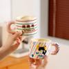 Fruit Cartoon Animal with Lid Girl Heart Girl Gift Ceramic Cup Small Gift Box Household Set Mug Gift