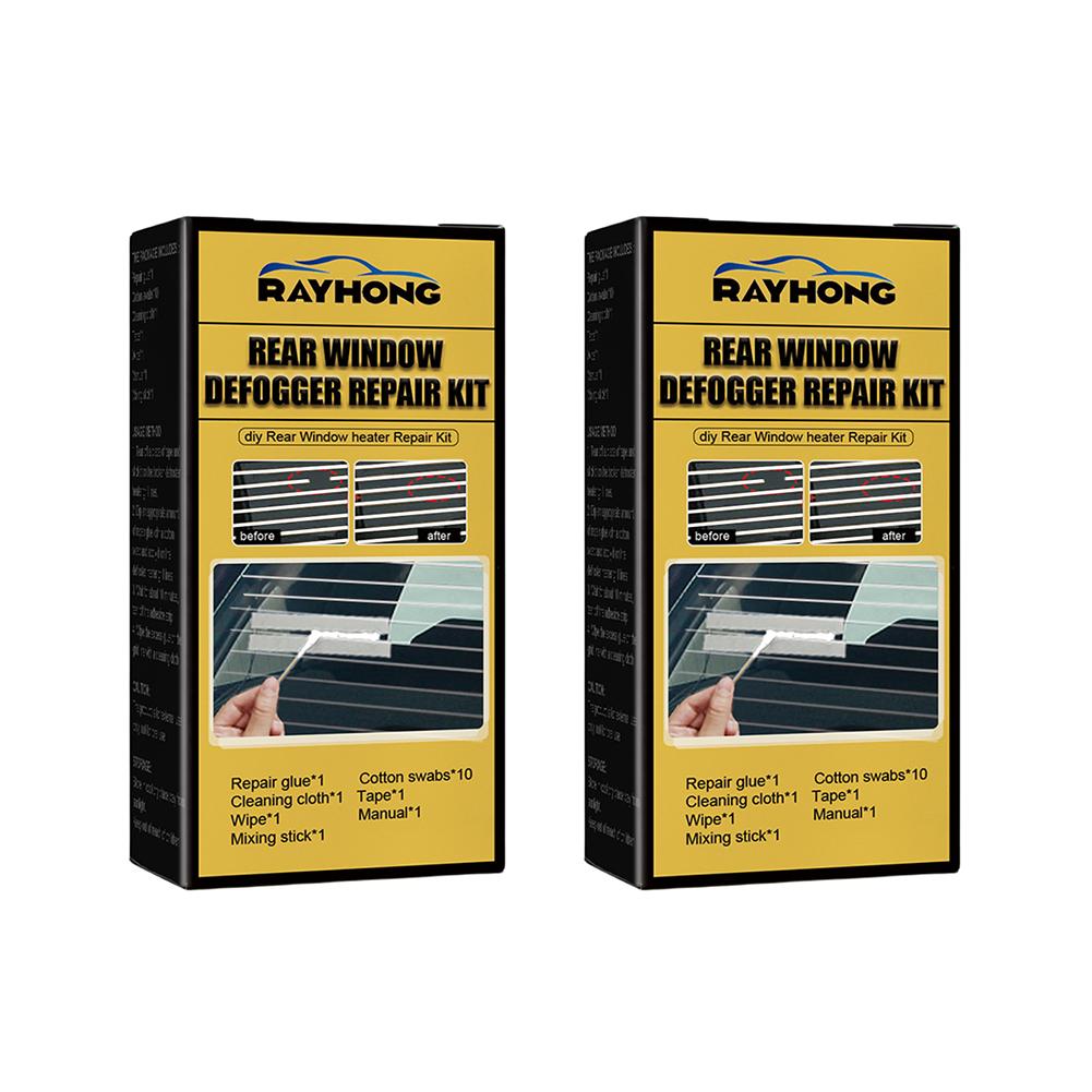 5-1Sets Car Rear Window Defogger Repair Kit DIY Quick Repair Scratched Broken Defroster Fix Heater Glass Lines Defroster Grids