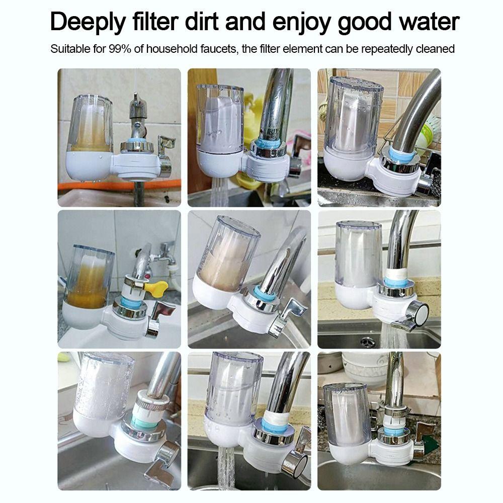 8 Layers Filtration Faucet-mounted Water Filter Washable Precision Purifier Water Purifier Physical Filtering Removable