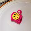 Color acrylic smiley face irregular hairpin back head high cranial top ponytail clip 2025 new personality trendy hair accessories