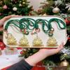999 Pure Gold Christmas Tree Keychain: Holiday Gift and Bag Charm Souvenir