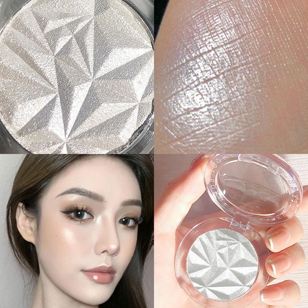 Highlighter Powder Palette Waterproof Lasting Shimmer Face Highlighter Makeup F2F6