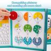 Magnetic Fraction Demonstration Book Multifunction Magnetic Fraction Tiles Fractions Manipulatives Gift for Kids