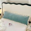 1pcs Rectangular Ruffled Double Pillow Cover Double Layer Flannel Large Pillowcase Four Season Universal Home Textile Bedding Pillowcase No Core