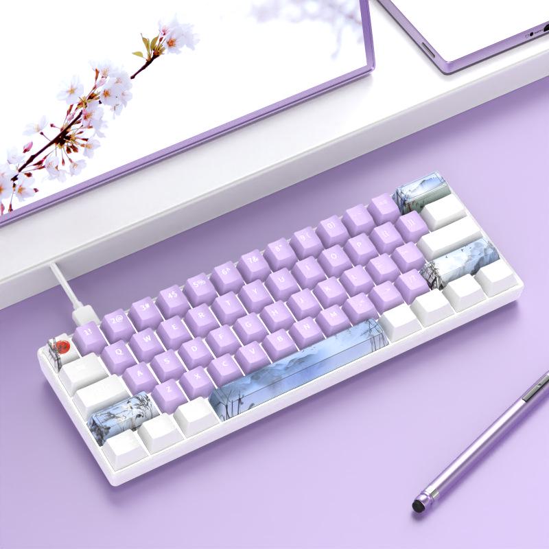 61-Key Mechanical Mini Keyboard for Gaming & Office - Blue, Black, Brown, Red Switches