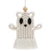Halloween Woven Ghost Ornaments Cute Halloween Ghost Woven Ornament Macrame Tapestry Indoor Seasonal Photography Props For Wall