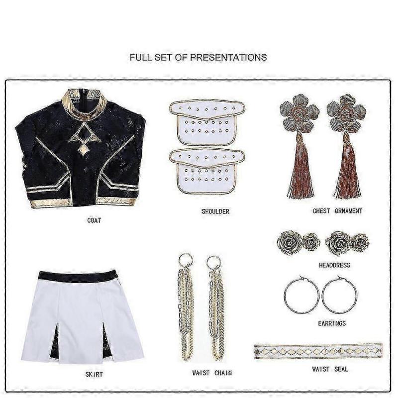 K-pop Lovci démonů Cosplay Kostýmová sada pro ženy, Rumi Mira Zoey Halloweenský Maškarní kostým