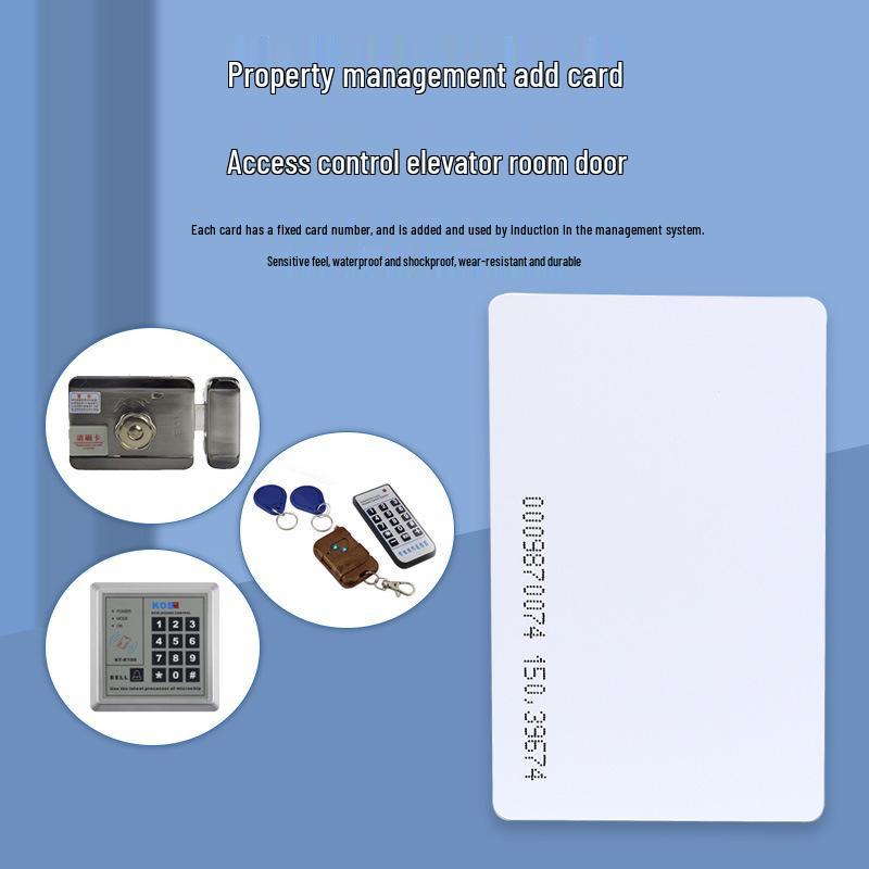 RFID Smart TK4100 Chip Card: Access, Hotel Room, Parking, Attendance, Membership Tk4100 White Card