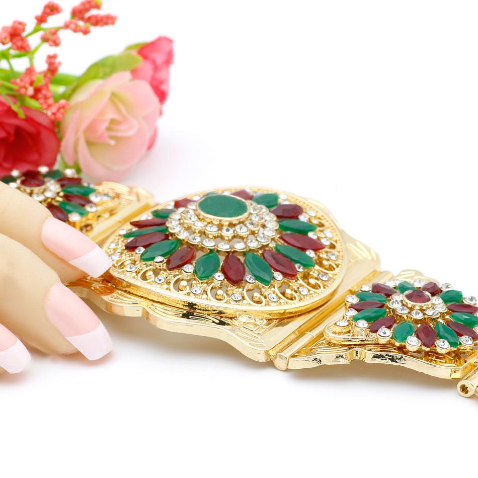 Gold Color Bride Belt Wedding Jewelry Women Dress Belt Crystal Bride Waistband Gift